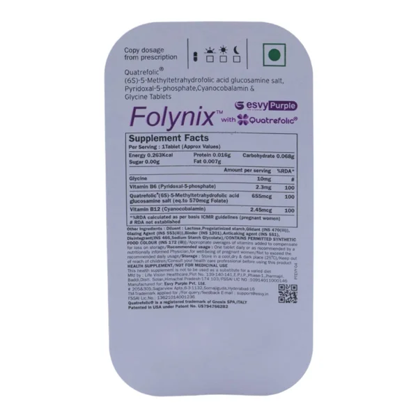 Folynix Tablet 15's