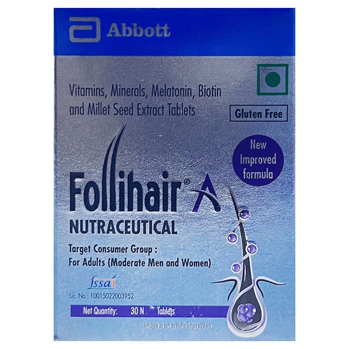 Follihair A Tablet 30's, Pack of 30 Follihair A Tablet 30's, Pack of 30