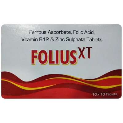 Folius XT Tablet 10's, Pack of 10 TABLETS