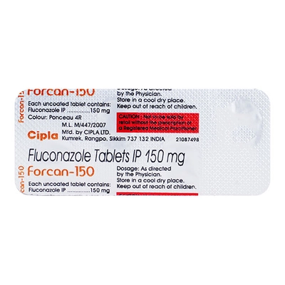 Forcan-150 Tablet 4's, Pack of 4 TabletS