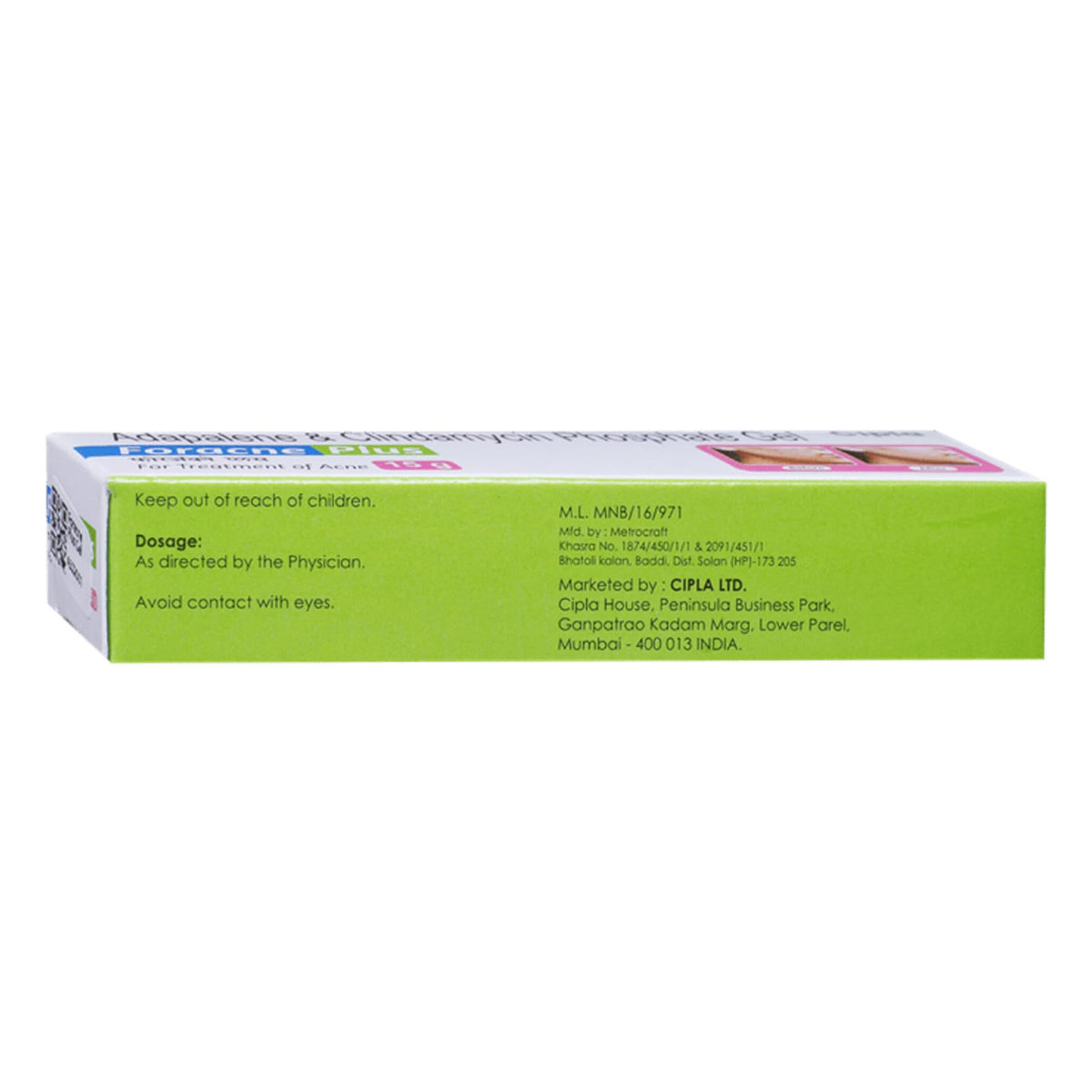 Foracne Plus Gel 15 gm, Pack of 1 Gel Foracne Plus Gel 15 gm, Pack of 1 Gel