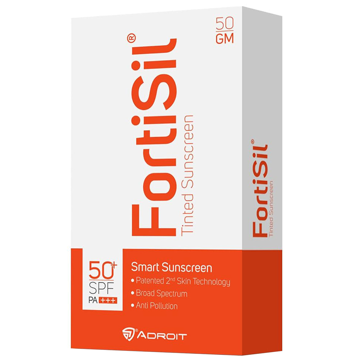 Fortisil Spf 50+ Pa+++Tinted Sunscreen Gel 50 gm, Pack of 1 Fortisil Spf 50+ Pa+++Tinted Sunscreen Gel 50 gm, Pack of 1