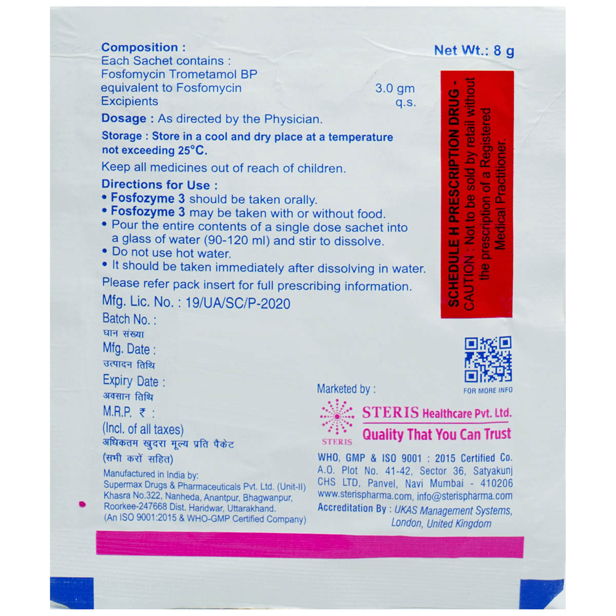 Fosfozyme 3 Powder 8 gm, Pack of 1 POWDER Fosfozyme 3 Powder 8 gm, Pack of 1 POWDER