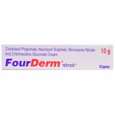 Fourderm Cream 10 gm, Pack of 1 Cream