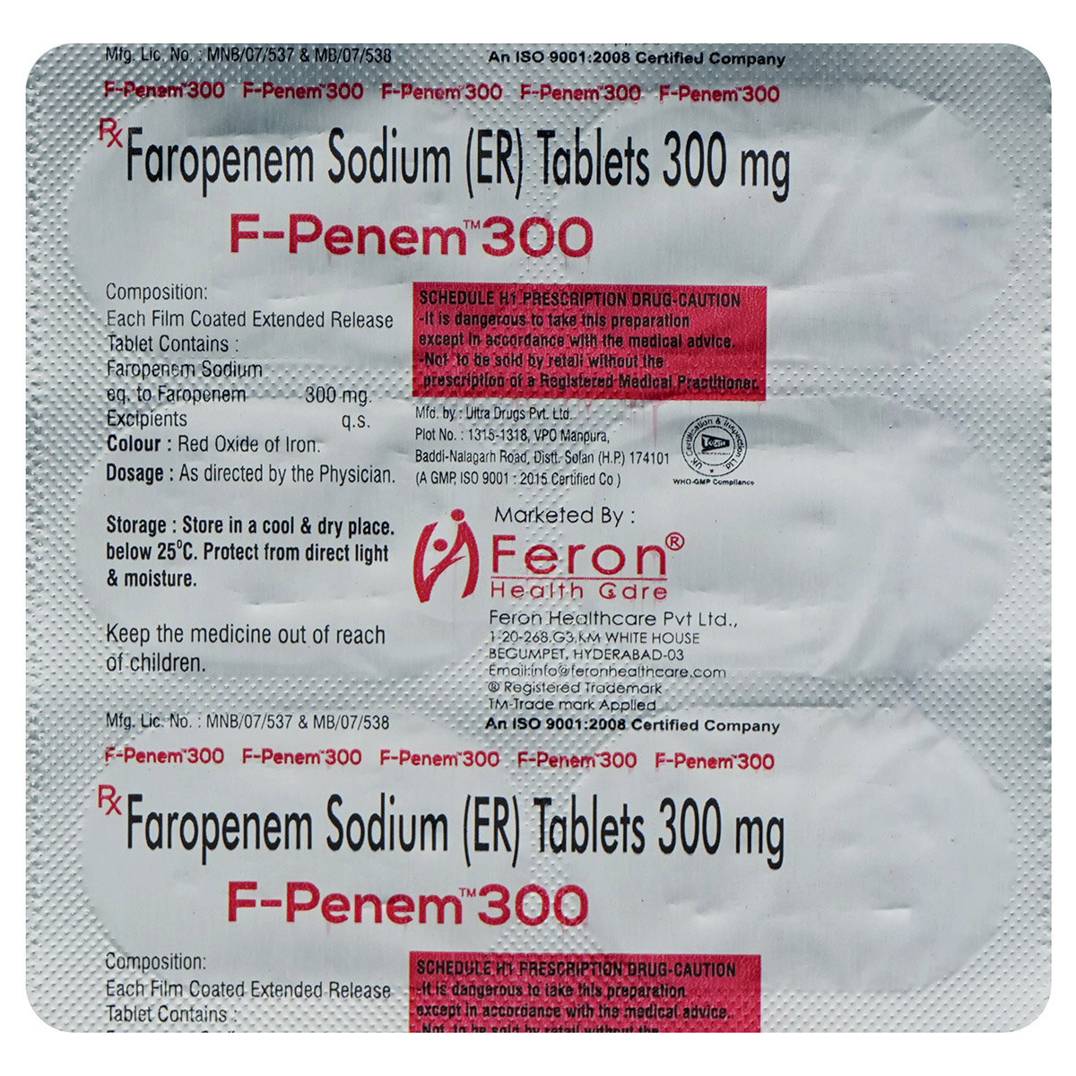 F-Penem 300 Tablet 6's, Pack of 6 TabletS F-Penem 300 Tablet 6's, Pack of 6 TabletS