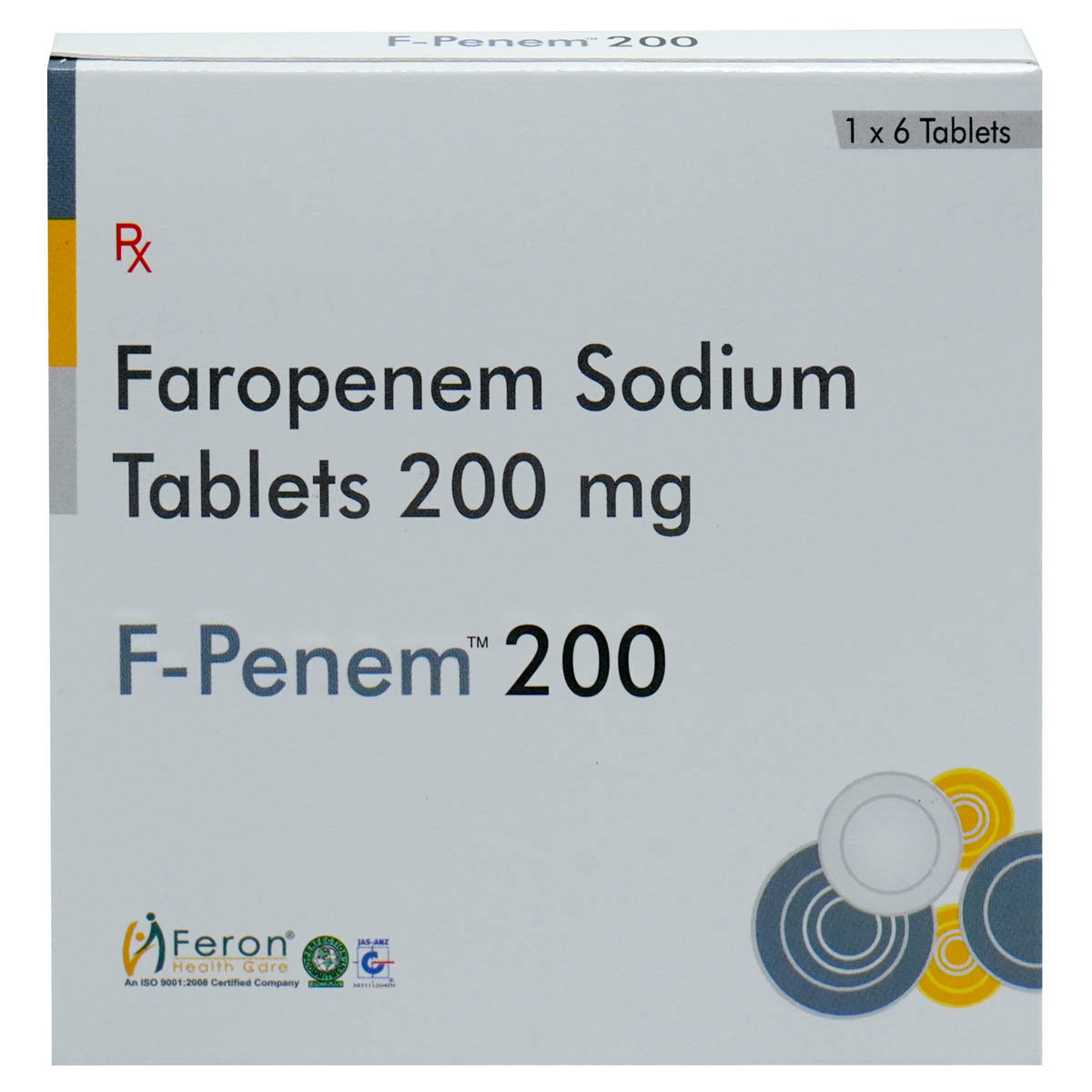 F-Penem 200 Tablet 6's, Pack of 6 TabletS F-Penem 200 Tablet 6's, Pack of 6 TabletS