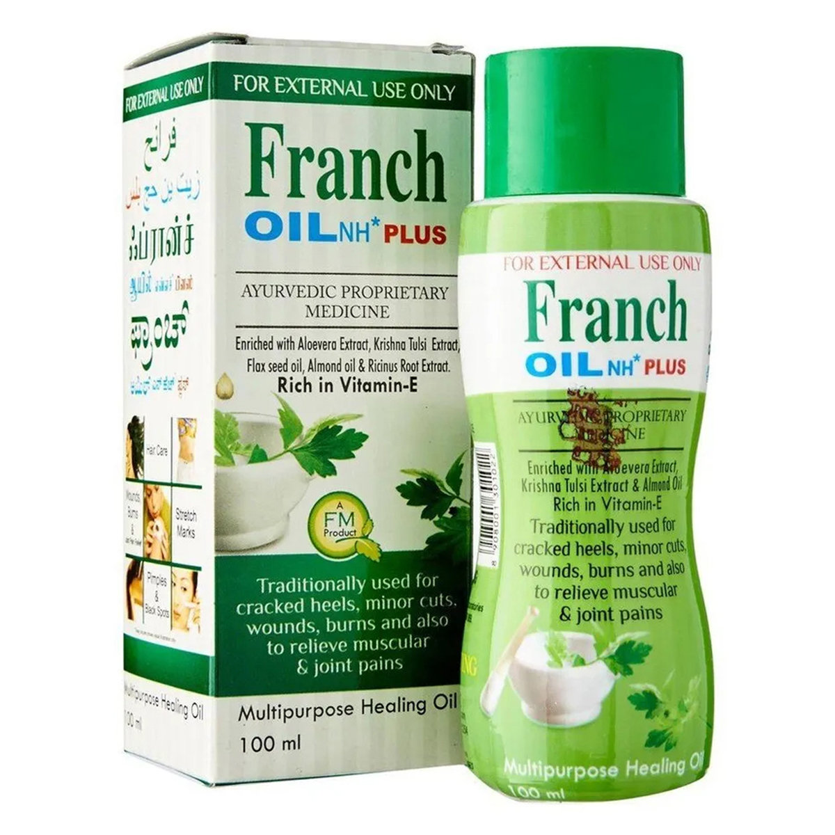Franch Multipurpose Healing Oil, 100 ml, Pack of 1 Franch Multipurpose Healing Oil, 100 ml, Pack of 1