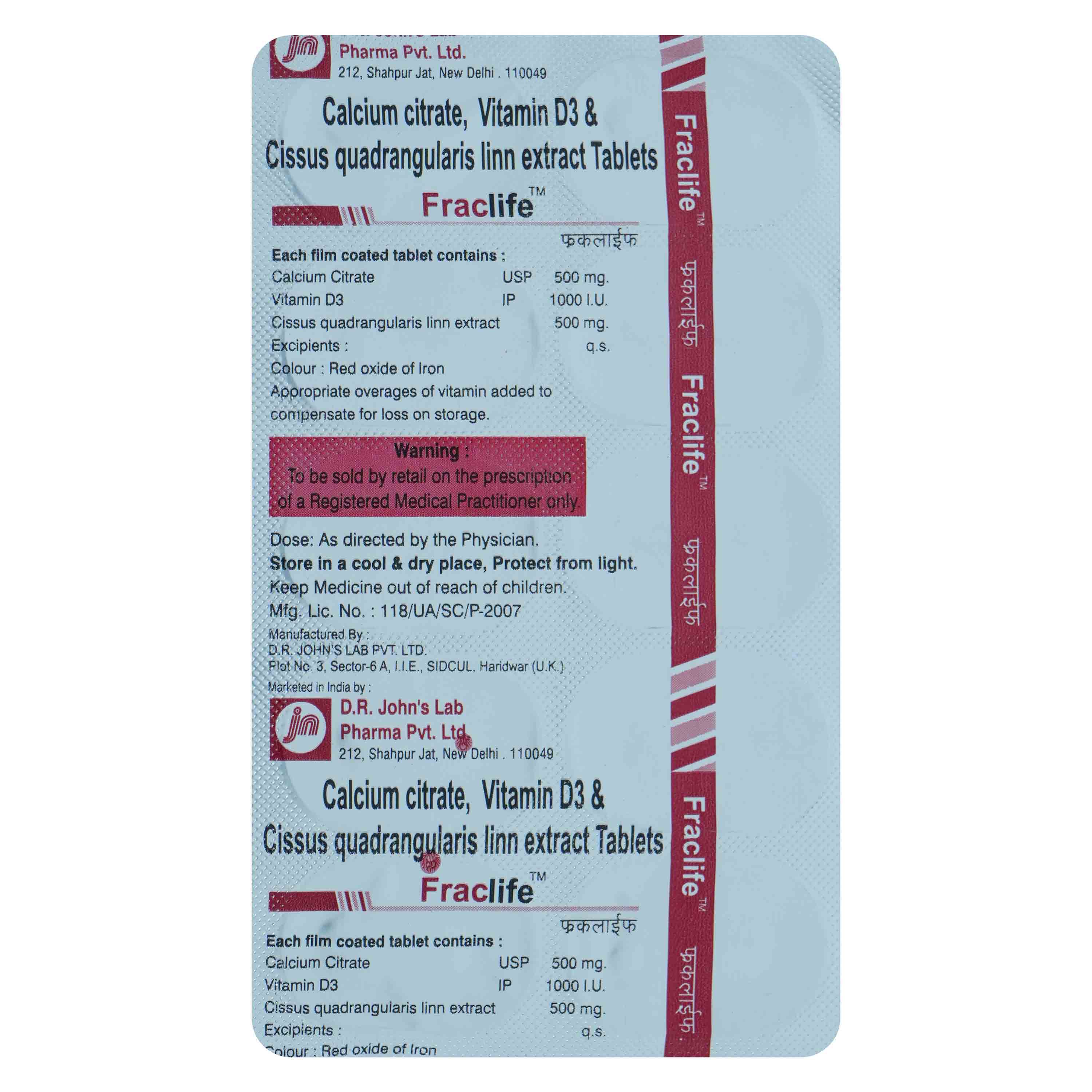 Fraclife Tablet 10's Fraclife Tablet 10's