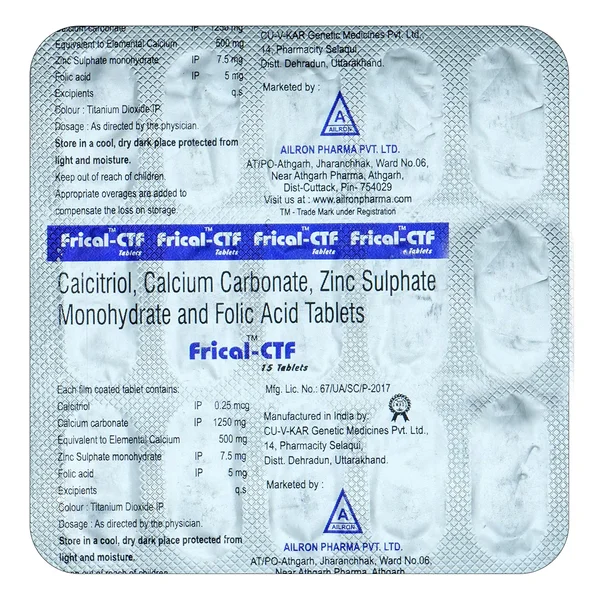 Frical-Ctf Tablet 15's, Pack of 15 TABLETS