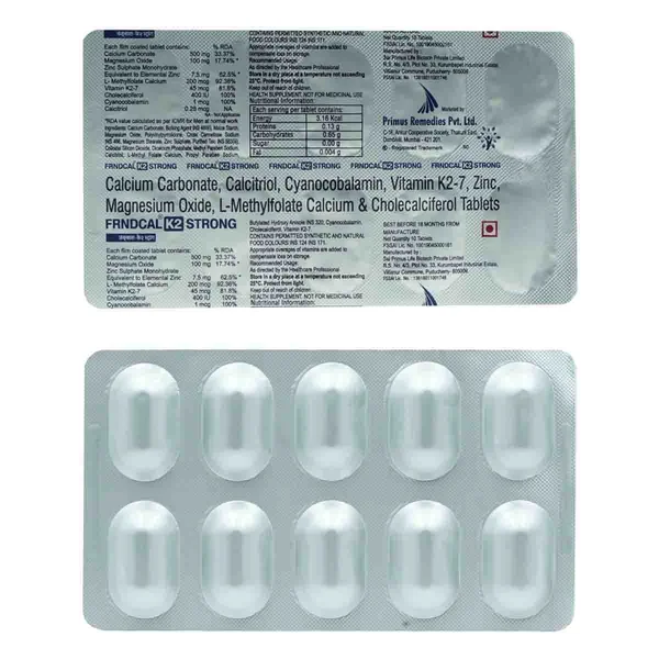Frndcal K2 Strong Tablet 10's