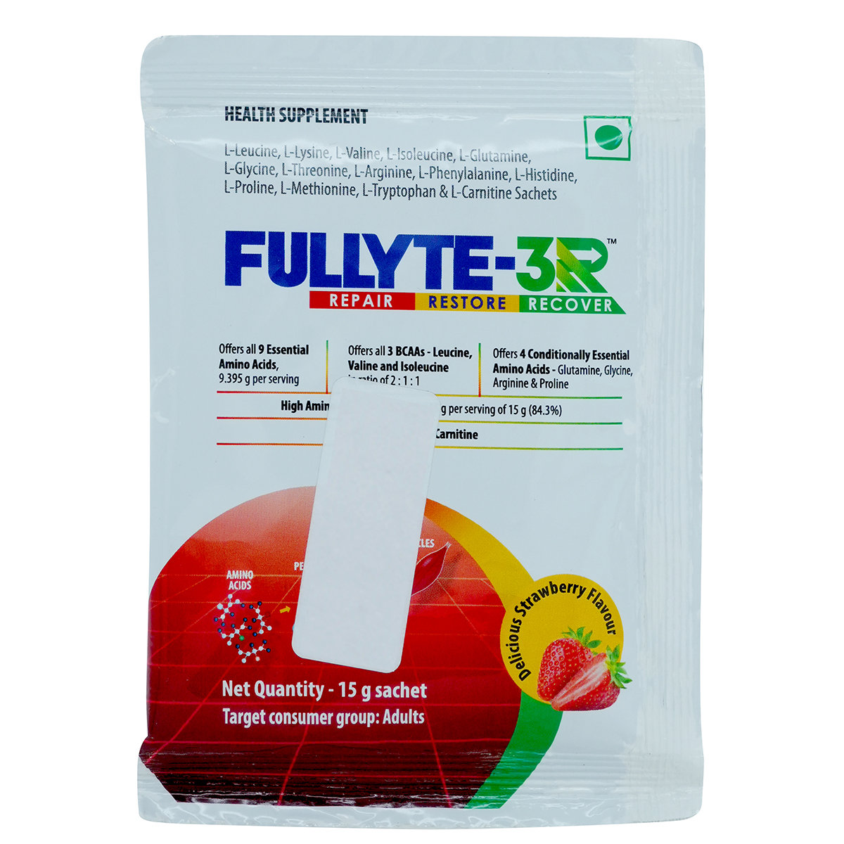 Fullyte-3R Strawberry Sachet 15 gm, Pack of 1 Fullyte-3R Strawberry Sachet 15 gm, Pack of 1