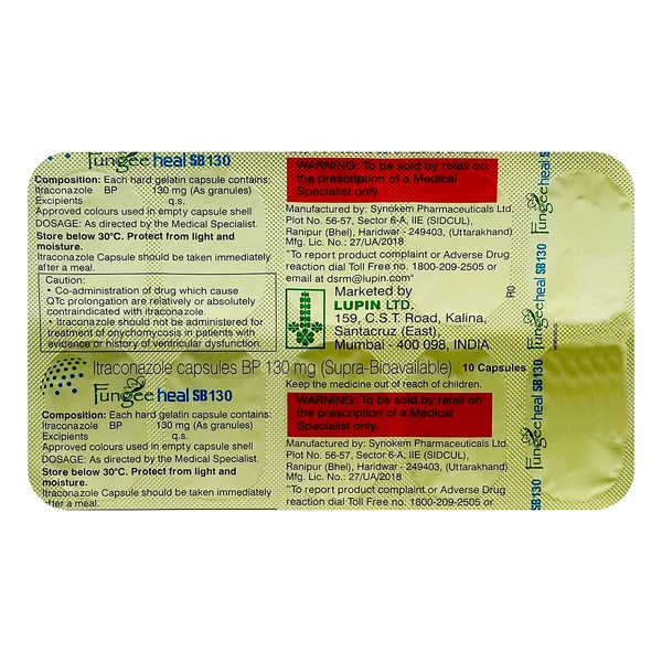 Fungeeheal SB 130 Capsule 10's