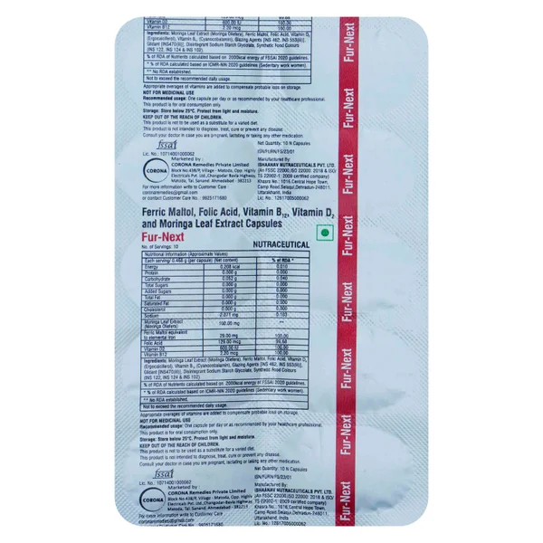 Fur-Next Capsule 10's, Pack of 10