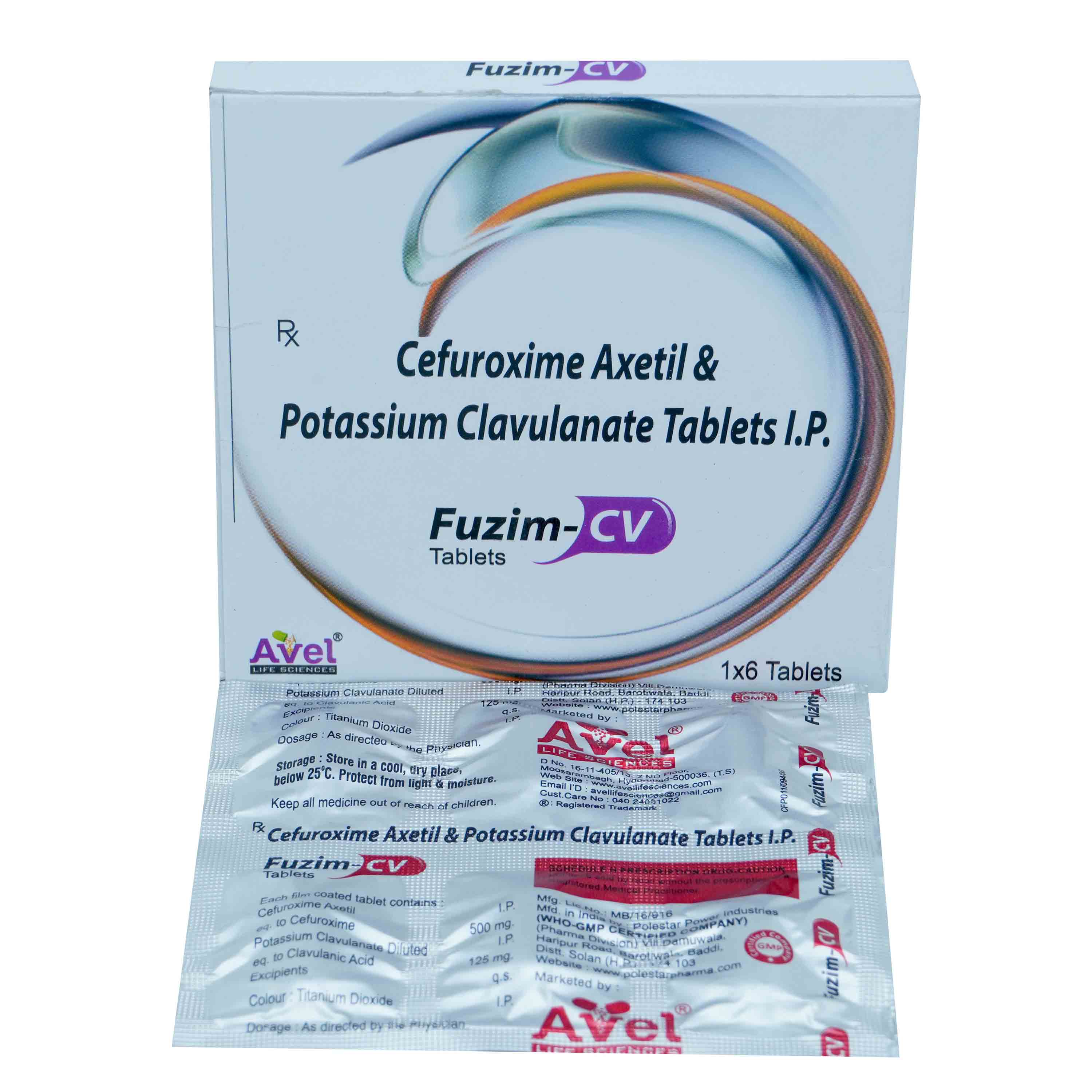 Fuzim-CV Tablet 6's, Pack of 6 TabletS Fuzim-CV Tablet 6's, Pack of 6 TabletS