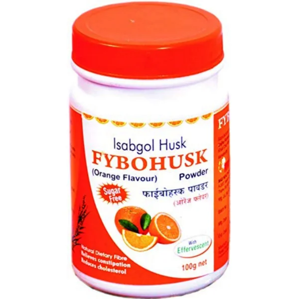 Fybohusk Sugar Free Orange Effervescent Powder 100 gm