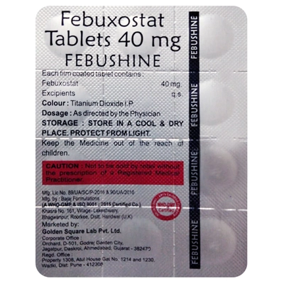 Febushine Tablet 10's, Pack of 10 TabletS