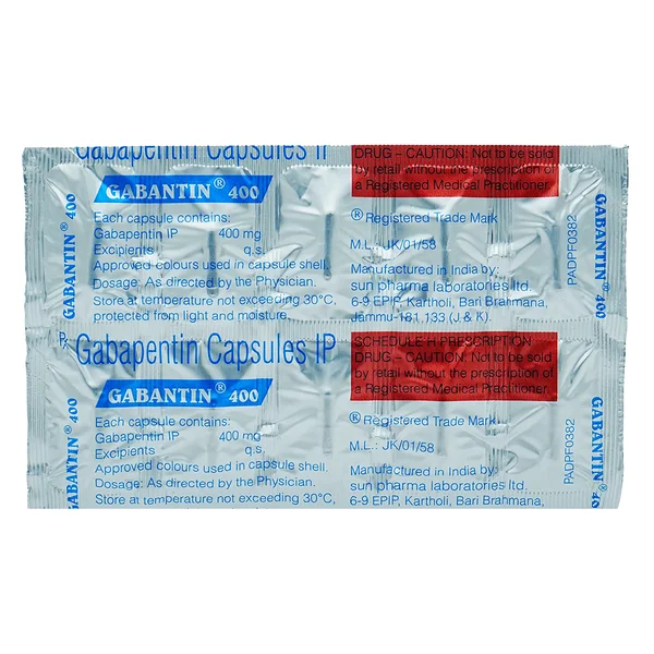 Gabantin 400 Capsule 10's