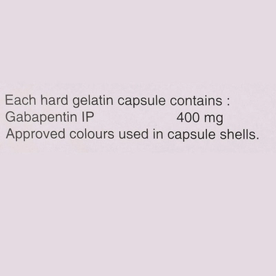 Gabapin 400 Capsule 10's, Pack of 10 CAPSULES