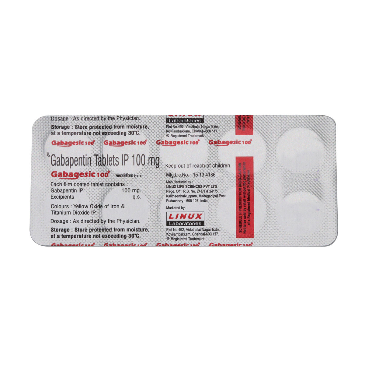 Gabagesic 100 mg Tablet 10's Price, Uses, Side Effects, Composition ...