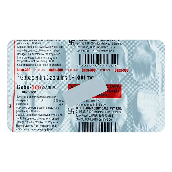 Gaba 300mg Capsule 10's