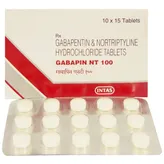 Gabapin NT 100 Tablet 15's, Pack of 15 TABLETS