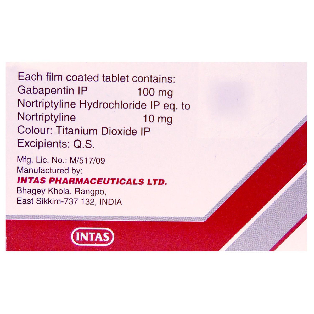 Gabapin NT 100 Tablet 15's, Pack of 15 TABLETS Gabapin NT 100 Tablet 15's, Pack of 15 TABLETS