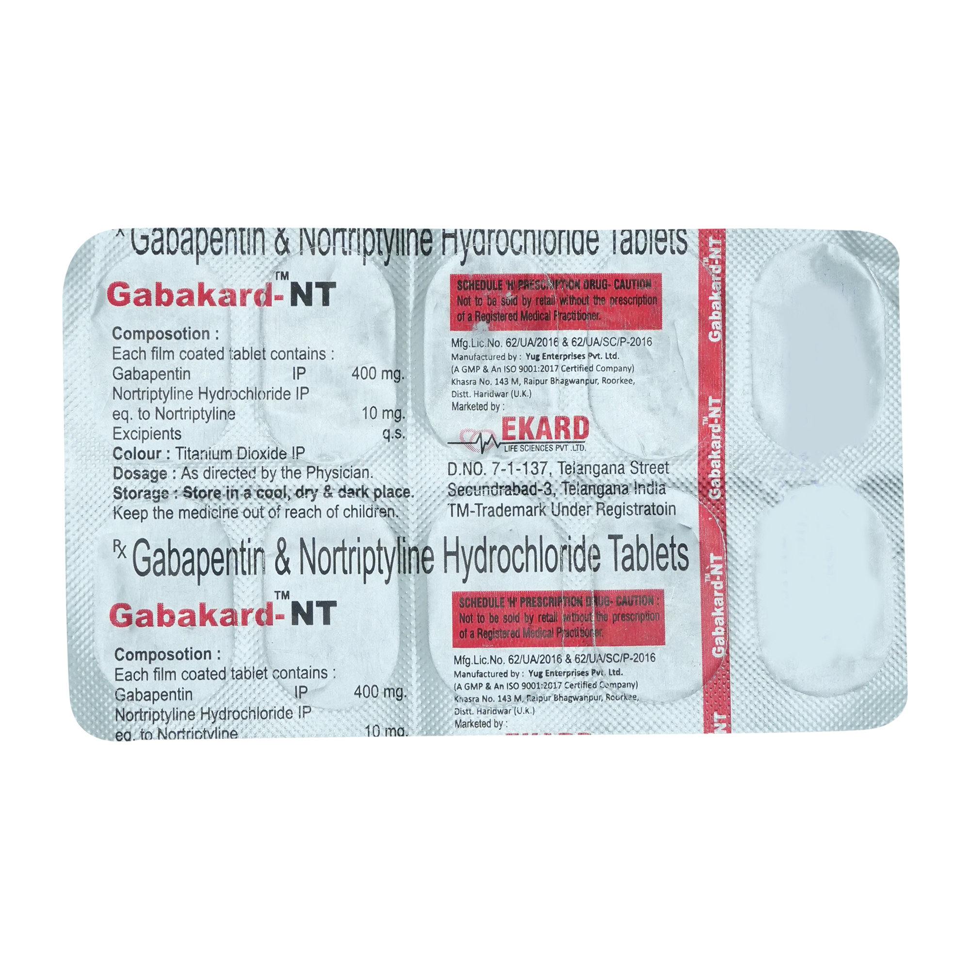 Gabakard-Nt 10's Tablet 10's, Pack of 10 TABLETS Gabakard-Nt 10's Tablet 10's, Pack of 10 TABLETS