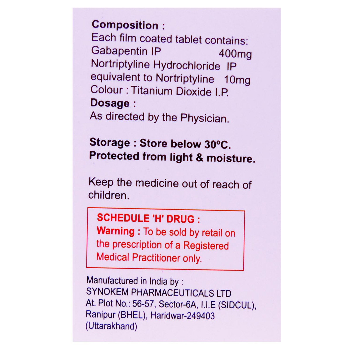 Gabaloy-NT Tablet 10's, Pack of 10 CAPSULES Gabaloy-NT Tablet 10's, Pack of 10 CAPSULES