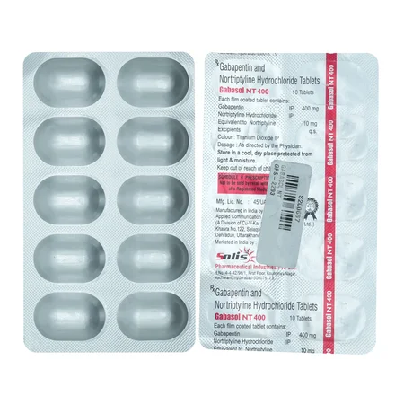 Gabasol NT 400 mg Tablet 10's