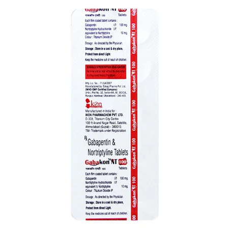 Gabacot NT 100 mg Tablet 10's