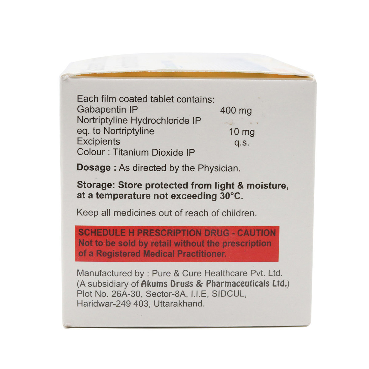 Gabagesic NT 400 mg Tablet 10's, Pack of 10 TabletS Gabagesic NT 400 mg Tablet 10's, Pack of 10 TabletS