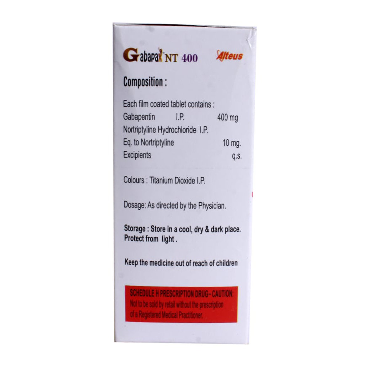 Gabapax NT 400 Tablet 15's, Pack of 15 TabletS Gabapax NT 400 Tablet 15's, Pack of 15 TabletS