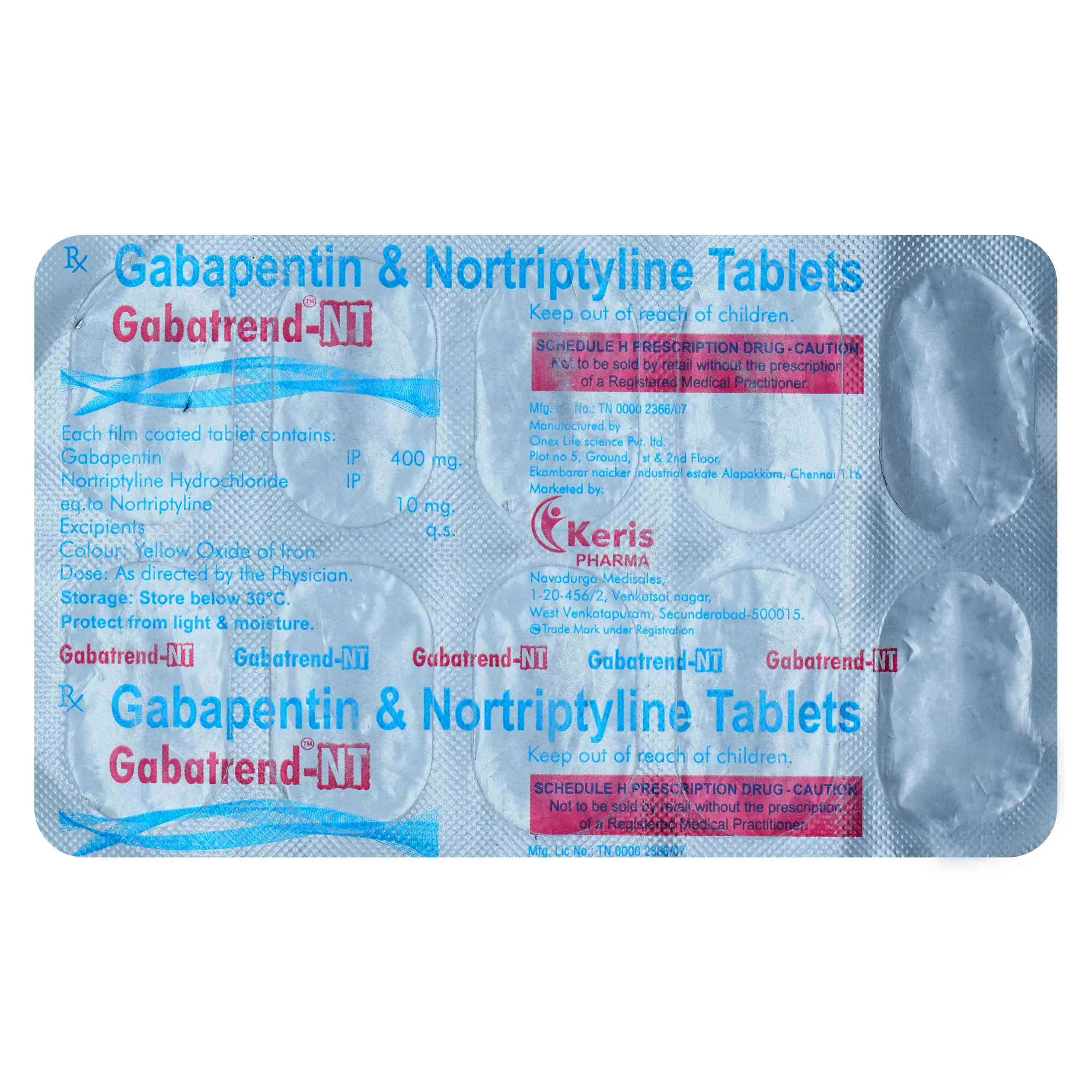 Gabatrend-NT Tablet 10's, Pack of 10 TabletS Gabatrend-NT Tablet 10's, Pack of 10 TabletS