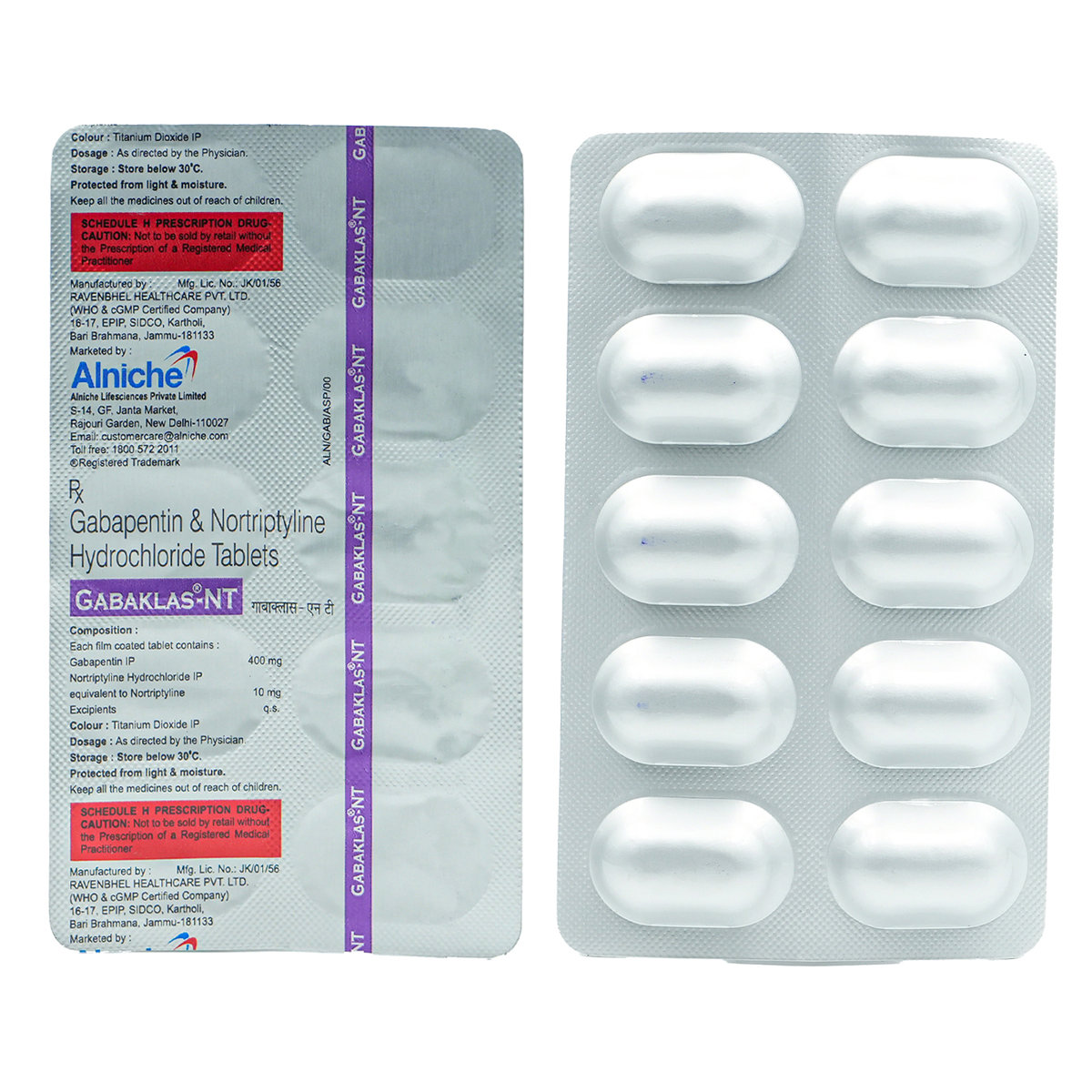 Gabaklas-NT Tablet 10's, Pack of 10 TABLETS Gabaklas-NT Tablet 10's, Pack of 10 TABLETS
