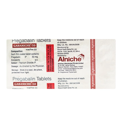 Gabaniche 50 Tablet 10's, Pack of 10 TABLETS