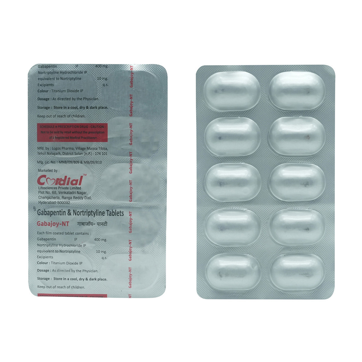 Gabajoy-NT Tablet 10's, Pack of 10 TabletS Gabajoy-NT Tablet 10's, Pack of 10 TabletS