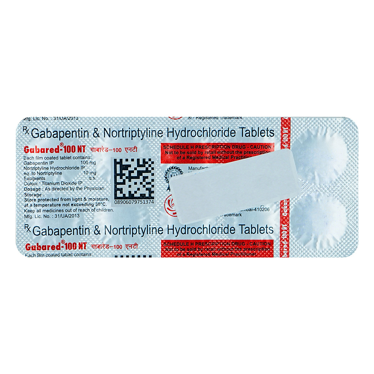 Gabared-100 NT Tablet 10's, Pack of 10 TabletS Gabared-100 NT Tablet 10's, Pack of 10 TabletS