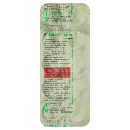 Gabastar-NT 100 Tablet 10's