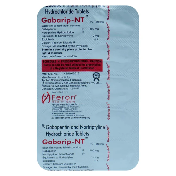 Gabarip-NT Tablet 10's