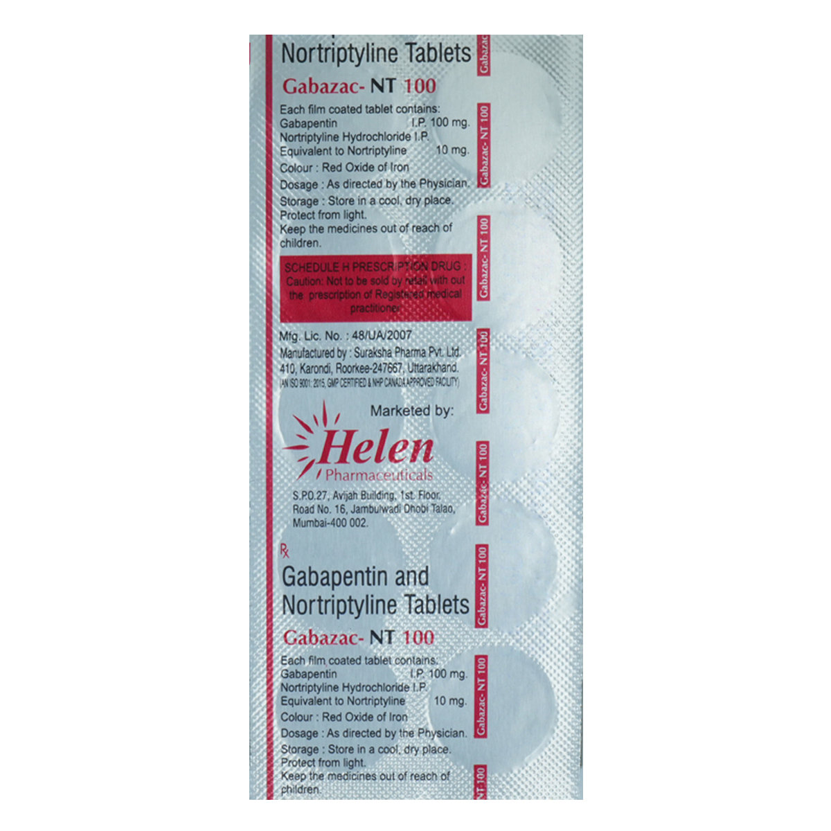Gabazac-NT Tablet 10's, Pack of 10 TabletS Gabazac-NT Tablet 10's, Pack of 10 TabletS