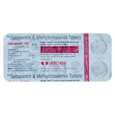 Gabanef 100 Tablet 10's, Pack of 10 TABLETS