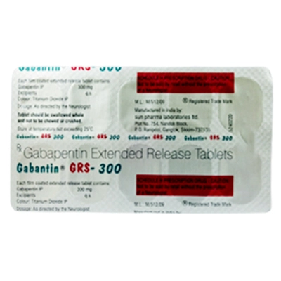 Gabantin GRS-300 Tablet 10's, Pack of 10 TabletS