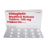 Galvus OD 100 mg Tablet 15's, Pack of 15 TABLETS