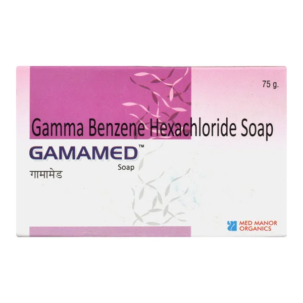 Gamamed Soap 75 gm | Gamma Benzene Hexachloride | For Scabies &amp; Pediculosis, Pack of 1