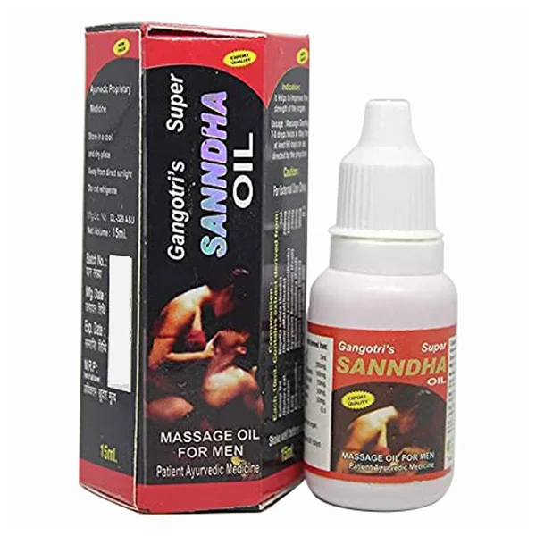 Gangotri's Sanndha Massage Oil for Men, 15 ml, Pack of 1