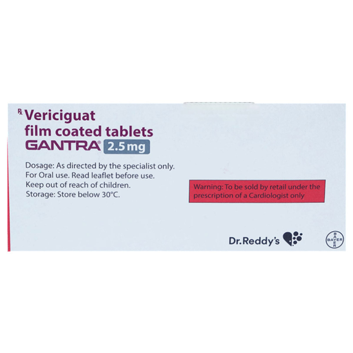 Gantra 2.5 mg Tablet 14's, Pack of 14 TABLETS Gantra 2.5 mg Tablet 14's, Pack of 14 TABLETS