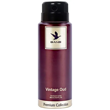 Gans Vintage Oud Deodorant Spray, 150 ml