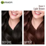 Garnier Color Naturals Shade 5 Light Brown Creme Hair Color, 1 Kit, Pack of 1