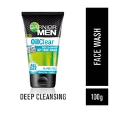 Garnier Men Oil Clear Clay D-Tox Deep Cleansing Icy Face Wash, 100gm, Pack of 1