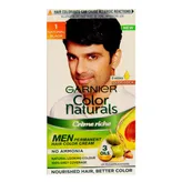 Garnier Color Naturals Men Creme Riche 1 Natural Black, 1 Kit, Pack of 1